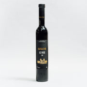 Sticlă neagră Château d'Or Ice Wine 500ml Lion-gri cu etichetă aurie.