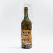 Sticlă vin Pinot Gri 1970 Lion-gri etichetă vintage și dop lemn