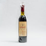 Sticlă vin roșu Saperavi ediție limitată 2011, etichetă bej, capac roșu, Lion-gri.