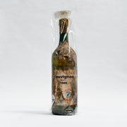 Sticlă vin de colecție Sauvignon 1968 Lion-gri, etichetă vintage, dop de plută.